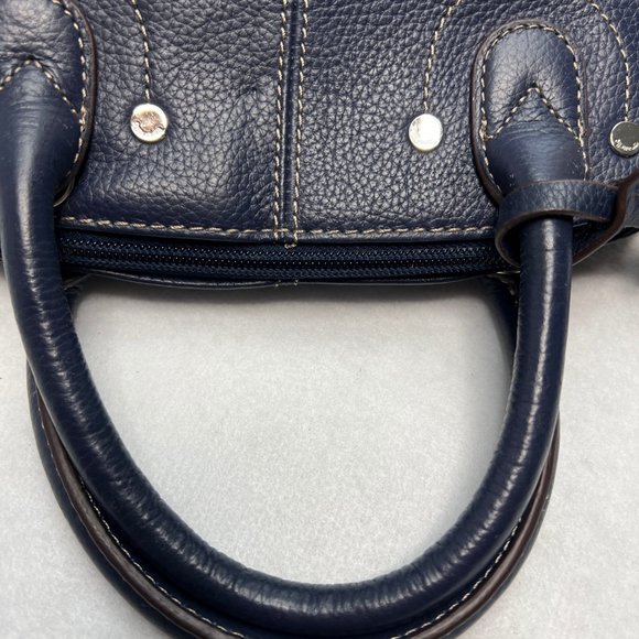 Tignanello Blue Leather Small Handbag - Picture 8 of 15